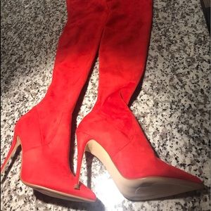 Steve Madden over the knee suede boots